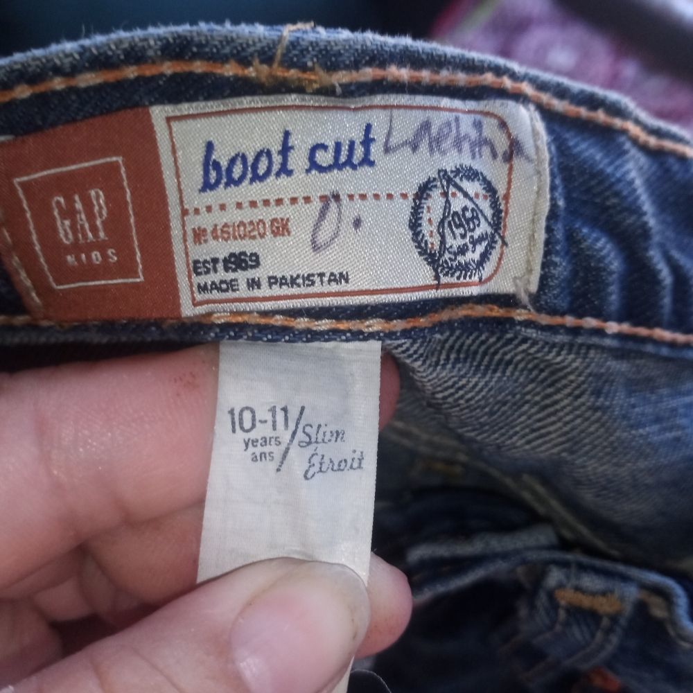 Gap kids jeans for 10- 11yrs.boot cut ( Bag I ) - Picture 3 of 3
